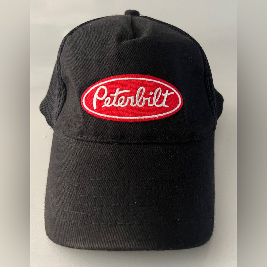 Peterbilt Mens Mesh Back Snapback Hat Cap Snapback Black